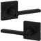 Kwikset 94050-663 Casey - Palanca de entrada, color negro mate