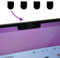 webcamSHIELD 4 Stück kompatibel mit MacBook Pro Air, dünn, Soft, klein - ohne Rückstände, wiederverwendbar & reißfest, edles & unauffälliges Design, Blickdicht, Camera Cover, Sticker (Black Glossy)
