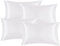 EHEYCIGA Satin Pillow Cases 4 Pack White, Silky Pillowcases for hair and skin with Envelope Closure, Standard Size, 50x75 cm