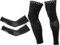 ROCKBROS Arm Sleeves & Leg Sleeves Elastic Thermal Windproof Cycling Running Hiking Jogging Men Women M-3XL (1 Pair)