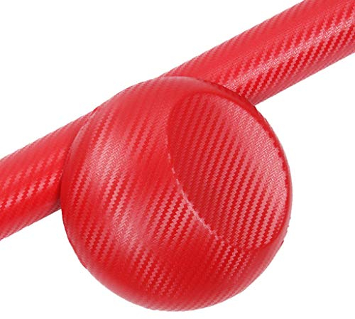 Btruely Oma Und Opa Figuren Rotes Aufkleber-Vinyl für Motorrad-Art- und WeiseLpod 10x127CM Auto-3D-Faser-Auto-Aufkleber Klebe Buchstabe (Red-b, One Size)