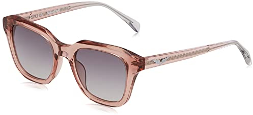 Zadig&Voltaire SZV364 06HB Rosa Pesca Lucido Sunglasses Woman Acetate, Square, 50