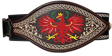 Alpenlife Leder Ranzen Adler (Schwarz-Braun, 100)