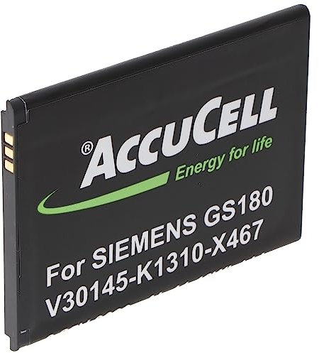 AccuCell Akku kompatibel mit Siemens Gigaset GS180 V30145-K1310-X467 3,85 Volt Akku mit 3000mAh Kapazität