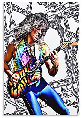 - Dokken George Lynch Kunst, Musikmode-Poster, dekoratives Gemälde, Leinwand, Wandkunst, Wohnzimmer, Poster, Schlafzimmer, Gemälde, 30 x 45 cm