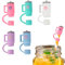 Straw Cover Cap Compatible with Stanley Cup Straw Cover, Soft Silicone Straws Reusable Drinking Straw Topper Portable Dust Proof Universal Straw Tips for Party Supplies (5)
