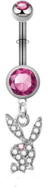 Rabbit Pendant Belly Button Nail Stainless Steel Body Piercing Navel Rings Nice Processed