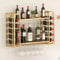 Woskar Weinregal zur Wandmontage, Metallbar, Likörregale und Glashalter, Wandbarregal, Wein-Display, Aufbewahrungshalter für Zuhause, Bar, Esszimmer, Küche (80 cm B x 24 cm T x 54 cm H, Gold)