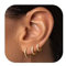 LOLIAS Ohrringe Creolen Gold Damen Ohrringe Gold Set mit Zirkonia AAA+ Hypoallergen Klein Creolen Gold Schlafen 14K Vergoldeter Goldene Ohrringe Creolen Damen Schmuck 6/8/10/12MM