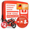 PURAHELP 2x Motorrad Verbandskasten nach aktueller Norm 2025 DIN 13167 (StVO konform) - Inkl. Beatmungstuch - Motorrad Erste Hilfe Set 2025 Mini Klein