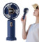 Kuxiptin Ventilador eléctrico portátil, ventilador portátil recargable - Ventilador personal suspendido | Pequeño ventilador de batería con correa, ventilador de viaje de velocidad ajustable para el