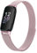 JKD Edelstahl-Armband, kompatibel mit Fitbit Inspire 3 Fitness-Tracker, weiches Netzband, verstellbares Metallarmband für Fitbit Inspire 3, für Damen und Herren, Rose Pink