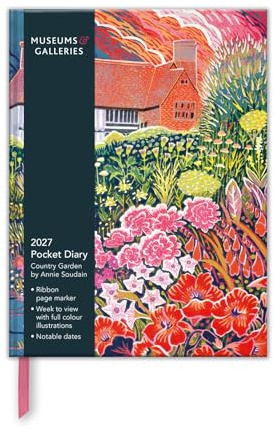 Museums & Galleries Annie Soudain Taschenkalender 2027, A6, Wochenansicht, Landgarten, Design