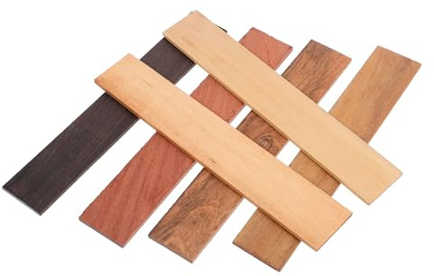 Lurrose 6 Stück Palisander Holzlatten Strukturierte Holzpaneele Formstabil und Robust für Selbstgemacht Gartenbank und Bastelarbeiten Naturbelassen Vielseitig Einsetzbar Zufälliger Stil