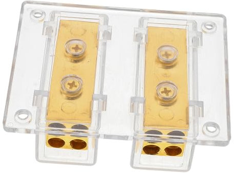 SHINEOFI Gauge Power Cable Car Audio Power Distribution Block Out Ground Cable Splitter for Amplifiers Subwoofers Sound Systems