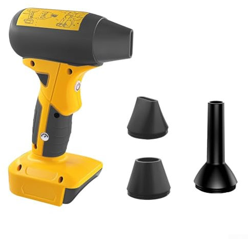 Souffleur de feuilles compact à jet sec pour batterie Dewalt 20 V et pompe à air Bosch, contrôle efficace du flux d'air (a)