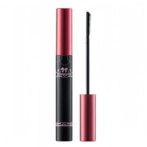 Wasserfeste schwarze Mascara/Wimperntusche mit Kammbürste für feine, kurze Wimpern, untere Wimpern & lichtes Haar, trennt Wimpern für Definition, wischfest, keine Klümpchen, lang anhaltend (1 Stück)