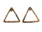 Miniblings Dreieck Ohrstecker Stecker Ohrringe Geometrie Formen rosegold - Handmade Modeschmuck I Ohrringe Stecker Ohrschmuck
