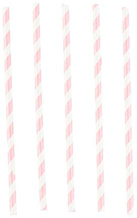 amscan 9903035 Lot de 12 pailles en Papier Be a Mermaid Blanc/Bleu