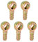 X AUTOHAUX 9.5mm ID Hose Barb 12mm Banjo Fitting Fuel Line Adapter for Car 5pcs