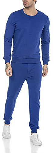 Redbridge Jogginganzug für Herren Jogger-Set Trainingsanzug Sweat Basic Blau XL