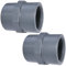 AERZETIX - C52001 - Juego de 2 Manguitos roscados 3/4''x3/4'' - en plástico hembra-hembra para atornillar - racor recto de presión para mangueras 16 bares