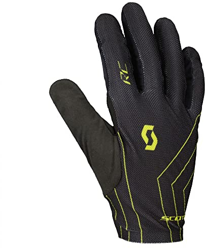 Scott Rc Team LF Glove 289376-5024-010 Fingerhandschuhe, Schwarz, Größe L, Farbe: Sulphur Yellow