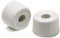 fiXte Large Wall Floor Mounted Rubber Door Stopper Bump Stop 33mm White (Pack of 2)