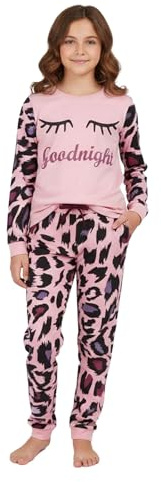 A2Z 4 Kids Girls Traditional Long Sleeve Pyjama Set Top & Trouser PJS Sets