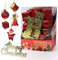 Gxhong Bolas de Navidad, Juego de Adornos de Bolas de Navidad, Decoracion para arbol de Navidad Bolas de Navidad, para Decorar el arbol de Navidad, Rojo