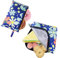 Moyad Sandwich Snack Bag, Set of 2 Pack Food Storage Pouch Zipper Lunch Bag for Men Women Adults Dishwasher Safe, BPA Free, Compact Snacks Bags for Picnic Work Travel Office (Blue Flower)