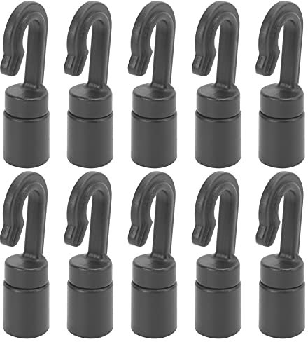 Zerodis Bungee Cord Hooks, Shock Cord Hooks Lightweight for Roof Racks for Kayaks for Trailers for Tarpaulins