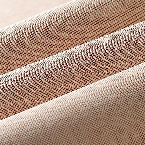 Wooqu Buchstoff, natürliche Leinenoberfläche und Papierrückseite, langlebig, stark, 43,2 x 73,2 cm, zum Buchbinden, Kastanienmischung