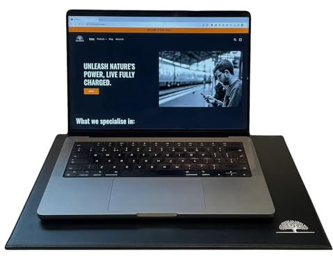 HOMESTA EMF Blocker Laptop Mat – EMF Blocker Pad for Shielding Laptop Radiation, Heat Blocking, and Cooling. EMF Blocker and EMF Protection for Laptops and Devices.