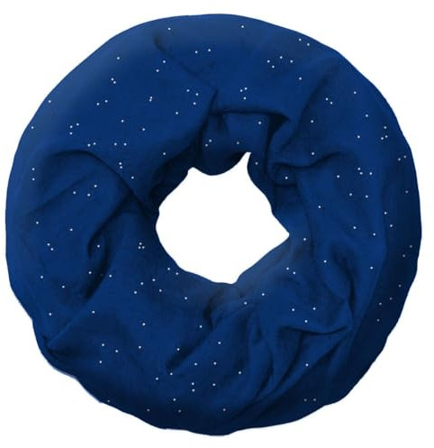 Soul-Cats Loop-Schal/Halstuch mit Glitzer in der Farbe blau