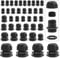 Pack of 40 Waterproof Cable Glands, M12 M16 M20 M24 M32 Black Adjustable Cable Gland with Nut for Attaching Cable Glands for Garden Garage Junction Box (Black)