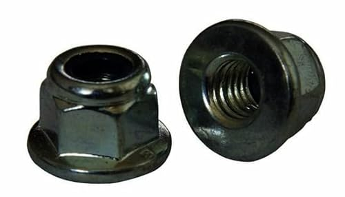 Stopmuttern mit Flansch DIN 6926 Edelstahl Schwarz V2A - M3 M4 M5 M6 M8 M10 SCHWARZE Selbstsichernde Muttern mit Flansch (10, M 6)