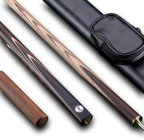 Sinsilvie 57 Handgemachte 3/4 Jointed SnookerQueues with PU Köcher Tasche oder Queue-Koffer (A)