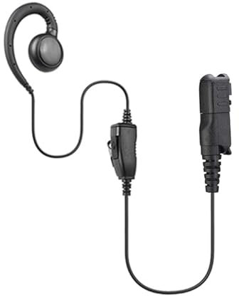 C-Shape PTT Mic Earpiece for MOTOROLA DP2000, DP2400, DP2600, DEP550, DEP570, DP3441 Radio (Multi Pin)