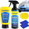 Sopami-Spray para revestimiento de coche, elimina la película de aceite de vidrio del coche, Sopami cubre rápidamente el espray de cera para pulir el coche (Emulsión+Aerosol)