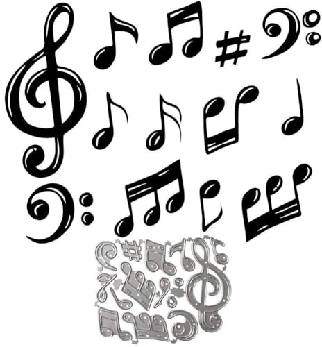 Luxylei Schneiden Metall Stirbt Musik Note Neue Schablonen DIY Schrott Buchung Papier Karten Handwerk Machen Handwerk Dekoration 98 * 77 Mm