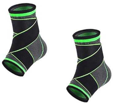 Fußbandage bei Bandschäden, 2 Stück Sprunggelenkbandage, Knöchelschutz, Professionelle Knöchelbandage für Damen/Männer Kompressionssocken Fußbandage für Plantarfasziitis, Arthritis,Gelenkschmerzen, XL