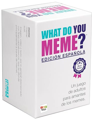 IMC Toys What Do You Meme? Juego de Cartas, Compite y CREA los Memes más Graciosos, Juego Lleno de Diversión para Fiestas, de 3 a 20 Jugadores, Adultos Mayores de 18 Años