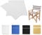 Waschbare Stuhlbezüge, Ersatzbezug für Regiestuhl, für Make-up-Künstler, Outdoor, Camping, Angeln, 2 Stück (blau)