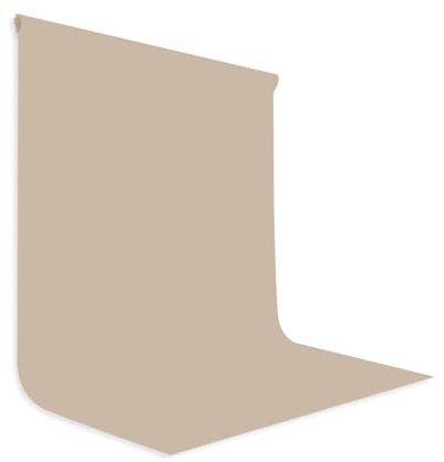 LYLYCTY Beige Backdrop for Photography 6x9ft Zoom Screen Meeting, Game Live Studio Shooting Props High Density Fabric