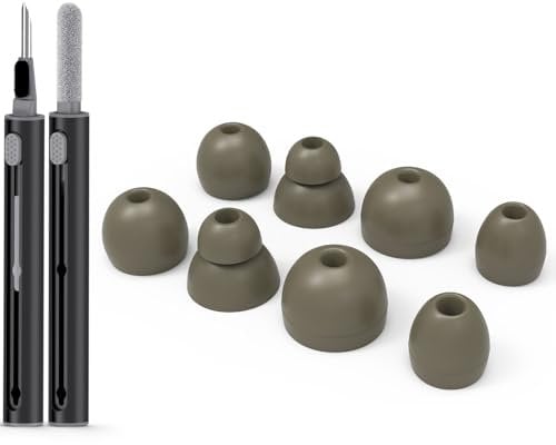 4 Pair Replacement Ear tip for Powerbeats Pro, Beats Earbuds Replacement Tips,Wireless Earphone Headphones, Silicone Earbuds Buds Set with Cleaning kit (Green)