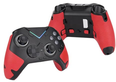 TALONGAMES Controller-Griffband, kompatibel mit FlyDigi Vader 4 Pro/Vader 3 Pro/Vader 2 Pro, rutschfest, schweißabsorbierend, strukturiertes Haut-Set, für Controller-Griffe, (Lite Version – Rot)