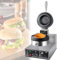 Gaufrier Commercial, Gaufrier Commercial Burger, Contrôle de Température 50-300 ℃ Chauffage Double Face, Antiadhésif, pour Restaurant Snack Bar Famille