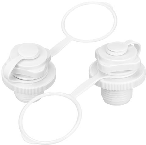 KICHOUSE 2stücke Schlauchboot-luftventile Aus Kunststoff Spiral-luftventile Für Schlauchboote Und Luftmatratzen Kajak-luftstopfen Schraubventile Für Bootsausrüstung Ersatzteile Für Wassersp