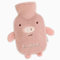 Chauffe eau en Peluche, Bouteille d eau Chaude, Poche d eau Chaude Souple, Poche d eau Chaude Chaude, Poche d eau Chaude Mignonne à Motif de Dessins Animés pour Compresses Chaudes (Cochon Rose)